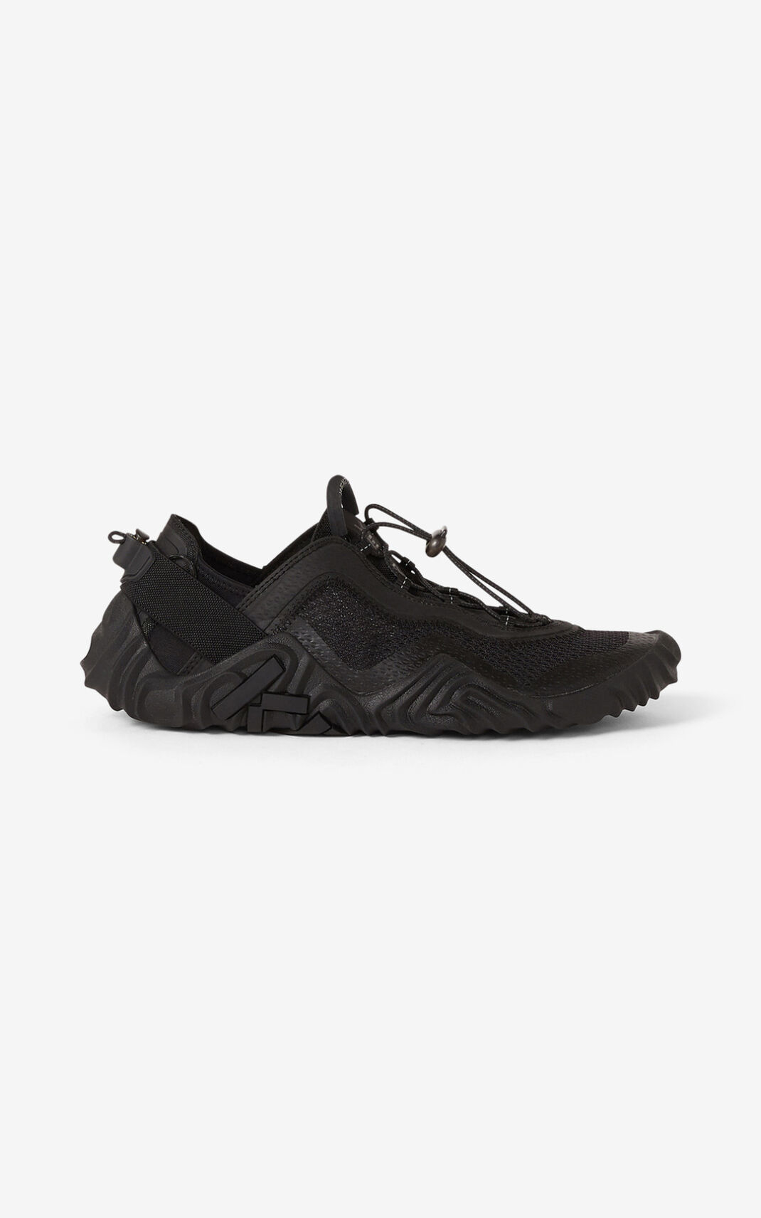 Kenzo Sport Wave mesh Sneakers Black For Womens 8195QJPSM